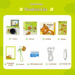 Kayou | Rilakkuma HD CCD Camera Graduation Student Party Travel Photography Portable Small Camera Easy Bear