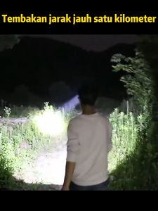 Lebih terang dari matahari Senter kepala Head lamp LED Senter cas kepala 998000W Senter tahan lama 48 jam Dapat diisi ulang dan digunakan kembali Cocok untuk penggunaan di luar ruangan dan di dalam ruangan Senter kepala LED Senter kepala led glare