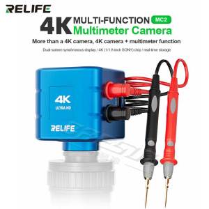 RELIFE MC2 4K Multifunction Camera with Multimeter Display for Phone Motherboard Repair with Dual Output and Sony IMX Sensor Too