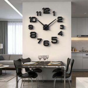 New Modern Design Large Wall Clock 3D DIY Quartz Clocks Fashion Watches Acrylic Mirror Stickers Living Room Home Decor Horloge