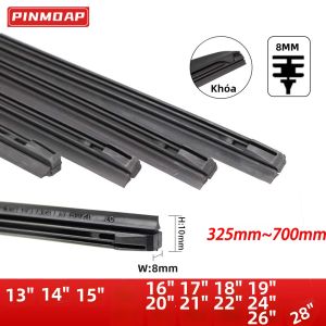 1 Miếng Dán Cao Su Tự Nhiên Cho Cần Gạt Nước Kính Chắn Gió Ô Tô Tương Thích Với Cần Gạt Nước 3 Cấp - Phù Hợp Phổ Thông Cho Cần Gạt Nước 14-28 Inch