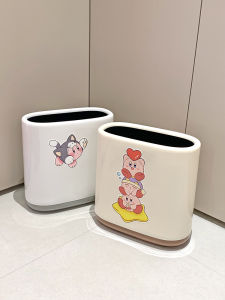 Cute Double Layer Paper Basket: A Stylish Waste Bin for Every Room