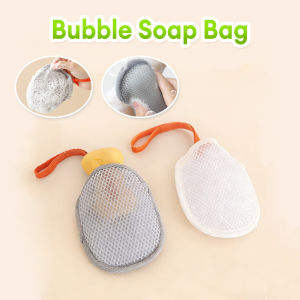 【3Pcs】Bath Soap Foaming Mesh With Lanyard Double Layer Portable Soapy Mesh Bag Soft Delicate & Fast Lathering Jaring Berbuih Beg Sabun 沐浴皂起泡网袋
