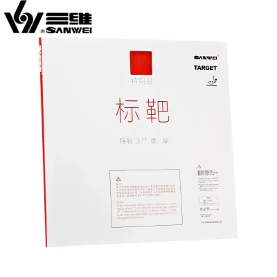 SANWEI Original National Table Tennis Rubber Target 3 Soft Special Ping Pong Sponge Sticky Japanese Style for Sports & Fitness