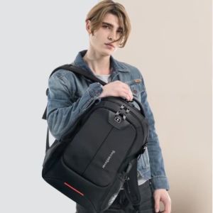 SWICKY 81407 Tas Ransel Laptop USB Backpack Pria Waterproof 17.3 Inch