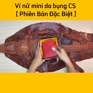 Ví cá sấu nữ mini Phiên bản đặc biệt [ĐỰNG SIÊU NHIỀU ĐỒ]