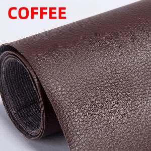 PINMOAP Tự Dính Miếng Dán Sửa Chữa Da Băng Dán Da Vinyl Màu Nâu Cho Ghế Sofa Ghế Ô Tô Nội Thất Túi 25x30/50x137cm Nội Thất Ô Tô Miếng Dán