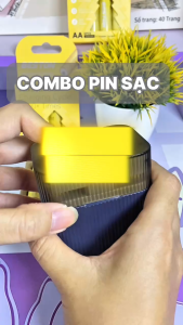 Combo 8 pin AA 1.5V và sạc 8 slot M7036 chuyên dụng hát karaoke đồ chơi máy ảnhpin đèn led