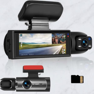 Camera Hành Trình Ô Tô 1080P HD Hai Ống Kính Với Tầm Nhìn Ban Đêm Cảm Biến G Màn Hình IPS Ghi Hình Phía Trước Và Phía Sau Xe