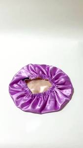 New Women Large Satin Bonnet Silky Night Sleeping Cap Adjusting Button Night Hat Beauty Salon Hair Care Hat Bathroom Products