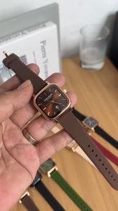 Jam Tangan Seven Minute Kotak Persegi M756 LS-983DR / Jam Tangan Fashion Wanita Tali Rubber Diameter 3 cm