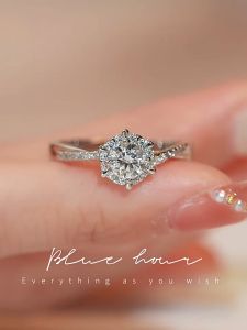 Emas 916 Six Claw Adjustable Ring Cincin Wanita Elegant Engagement Wedding Jewellery Hypoallergenic Gift Malaysia Hot Sale