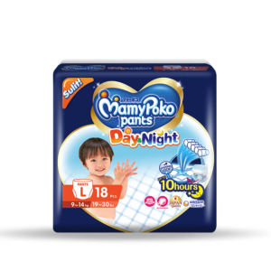 MamyPoko Day and Night Pants Baby Diapers Large 18