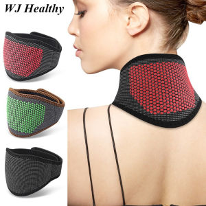 【WJ】Warm Shoulder and Neck Protection Cervical Spine Protection Hot Spot Array Hot Compress Support Belt