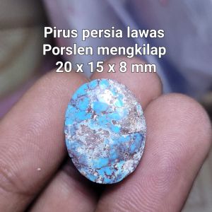 Batu akik pirus piruz viruz virus firus firuz persia lawas porslen mengkilap