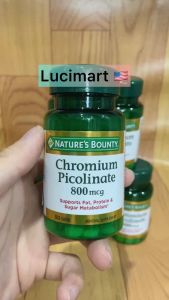 Viên uống hỗ trợ tiểu đường Chromium Picolinate 800mg Nature’s Bounty hũ 50 viên [Hàng Mỹ] Nature'S Bounty 800Mg Cho Người Lớn Bổ Sung Khoáng Chất Chromium Từ Mỹ - Lazada