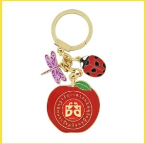 Feng Shui 2025 Harmony Apple with Ladybug and Dragonfly Amulet