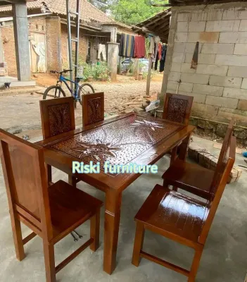 kursi meja makan 1 set minimalis