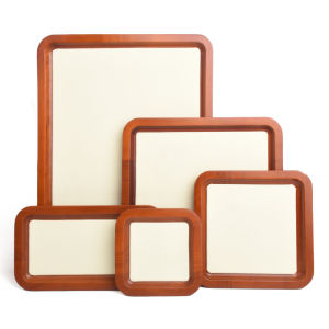 Retro Wooden Jewelry Display Stand Ring Bracelet Necklace Storage Tray Counter Top Jewelry Viewing Goods Placement Tray