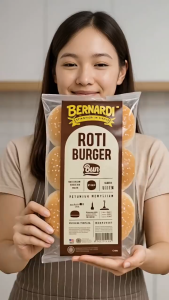 Bernardi Roti Burger Wijen roti Hotdog isi 6Pcs Bernadi Roti Burger