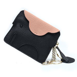 New Small Elephant Coin Purse Mini Ultra-Thin Cowhide Cute Coin Key Chain Storage Bag Genuine Leather Lipstick Pack Women