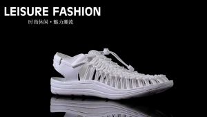 ถักผู้ชาย รองเท้าแตะชายหาด สำหรับผู้หญิง (หลากสี) รองเท้าผูกเชือก รองเท้ารัดส้น รองเท้าแตะ ขนาด 1