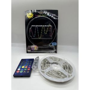 USB ไฟบลูทูธ APP 5VDC 100ดวง 10เมตร ไฟเส้น LED สี RGB แต่งห้อง แต่งต้น