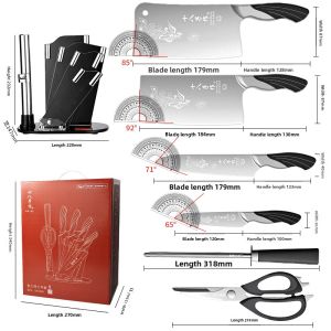 SHI BA ZI ZUO | Housewarming Gift Premium Practical Kitchen Knife Set