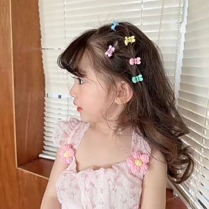 Set 10 kẹp tóc mini hoạt hình nhiều mẫu xinh cho bé gái CINDY
