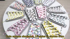 Tali Sepatu Motif Kartun Print Mickey Mouse Pikachu Panjang 120cm