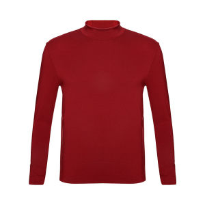 Aimer Mens Thermal Underwear Long Sleeve High Collar Single Layer Regular Thickness Warmth Outerwear Base Layer Shirt