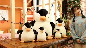 Gấu bông chim cánh cụt đen lông thỏ mềm cute đáng yêu (18cm--->40cm) quà tặng đáng yêu cho trẻ nhỏ