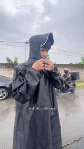 Motorcycle Raincoat Kapote Waterproof Makapal Rubberized Poncho Heavy Duty for Men Women