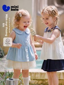 MINI BALA | Cotton Cute Sailor Collar Baby Girl Shirt