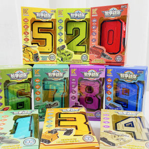 ToyStory Educational Assemble Robots Transformation Building Blocks Action Figure Car Model Deformation of Numbers Symbol Combination Letters Alphabet Math Toys Toys Story Decor - Lazada