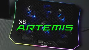 NYK Nemesis Coolingpad Gaming Artemis X8 | Kipas pendigin Laptop