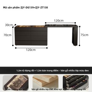 ZUNTONGGE | Bàn Trang Điểm Phong Cách Hiện Đại Đơn Giản