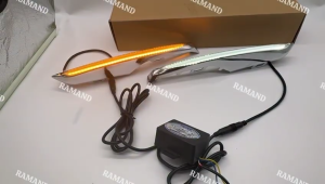 PROTON X70 STRAIGHT LINE SPEC FRONT BUMPER FOG LIGHTS LAMP COVER DAYLIGHT DRL LED 3 COLOUR