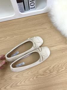 French Vintage Thick Heel Single Shoes Silver Womens Summer Evening Breeze Butterfly Knot Low Cut High Heels Red Grandmother Shoes