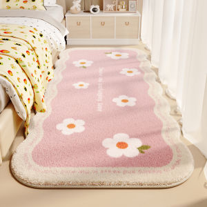 Thickened Childrens Room Bedside Carpet Cartoon Living Room Anti-Slip Wear-Resistant Easy-Care Foot Mat Modern Simple Style Home Textile
