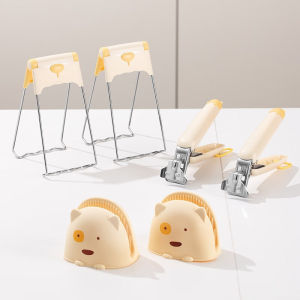 Hot Plate Gripper Kitchen Hot Dish Bowl Plate Clip Anti Scalding Hot Pan Holder Silicone Cooking Pinch Grips Oven Mitt