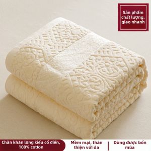 WUYINLIANGPIN | Chăn Phong Cách Retro 100% Bông