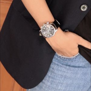 PhiLipe Ricci Jam Tangan Pria Kulit Analog Strap Leather Terbaru Gaya Elegan Dial Bulat Besar 4236 Splash Resist Free Box Dan Baterai