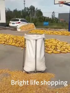 Packaging device Bag supporting tool mobile bag supporter bag filler grain packaging and storage bracket