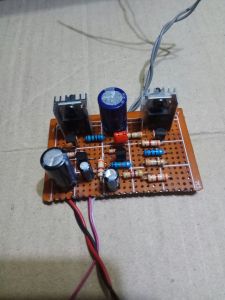 kit power amplifier DC12v - 24v output40w final transistor tip41 dan tip42