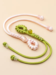 Nút Tua Rua Pha Lê Thủ Công Nút Trang Trí Hanfu Nút Tua Rua Pha Lê Trung Quốc Cổ Điển Nút Trang Trí DIY Cho Gia Đình