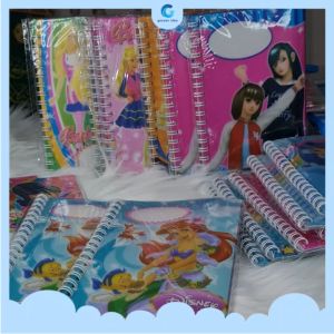 Notebook Spiral Anak Cover Plastik Karakter