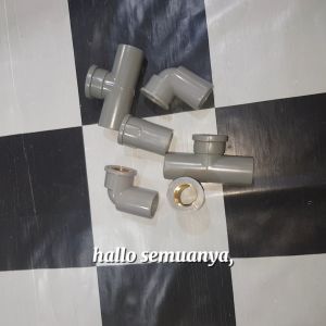 KNEE L / T TEE PIPA DRAT DALAM 1/2 INCH 05" DRAT KUNINGAN PER PCS