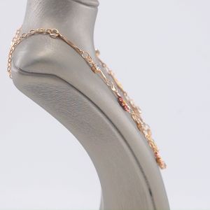 Hyl Jewelry 350N Kalung Titanium Wanita Karat Emas Silver Asli Panjang Muda Dan Anti Luntur