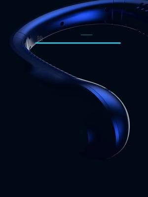 Neck Fan Portable Cooling Fan 18H working power display mask with fan USB Leafless 720Degree Neckban